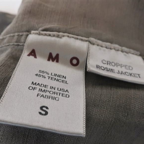 AMO Cropped Rosie Jacket Warm Grey Camo - Picture 5 of 6